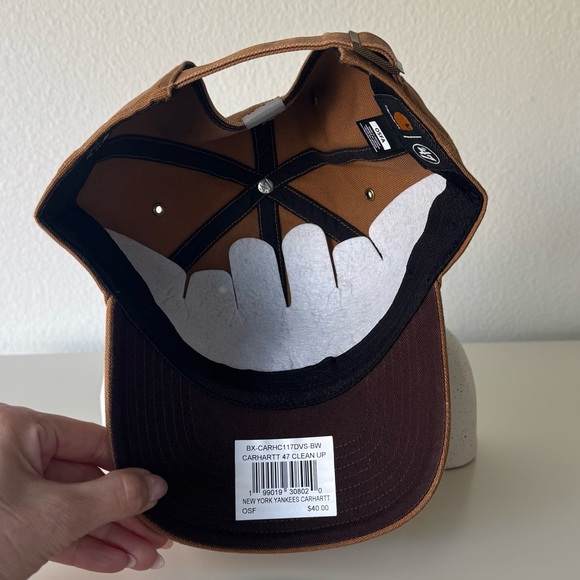 ‘47 x Carhartt Brown NY Yankees Clean Up Hat - Picture 4 of 5